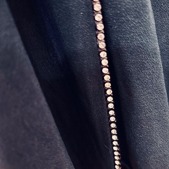 Alex Evenings Rhinestone Trim Twinset, Tank &Jacket, Navy, Sz 10P, Evening Wear - Picture 5 of 5